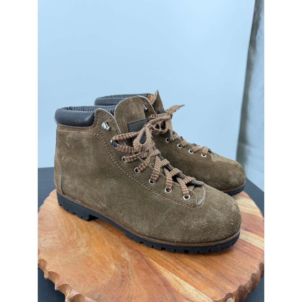 Vasque Vintage Suede Hiking Boots Women 8 Brown Rugged Gorpcore 7584